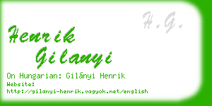 henrik gilanyi business card