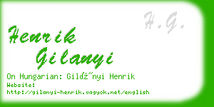 henrik gilanyi business card